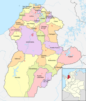 Mapa de Córdoba (político)