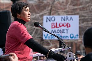 Muriel Bowser at Rally for DC Lives before March For Our Lives, Washington DC
