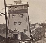 New Suspension Bridge and Tower, Niagara Falls, from Robert N. Dennis collection of stereoscopic views-cropped.jpg