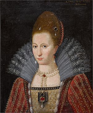 PORTRAIT OF ANNE OF DENMARK (1574-1619) )