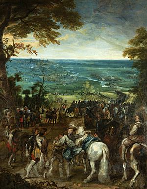Peter Paul Rubens, Pieter Snayers - Henri IV at the siege of Amiens