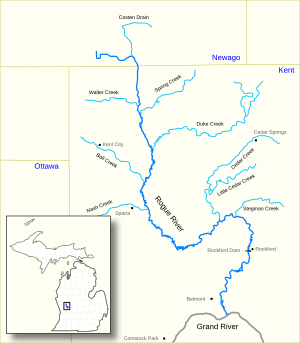 Rogue River Map US MI.svg