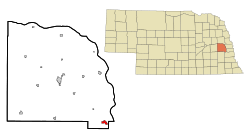 Location of Ashland, Nebraska