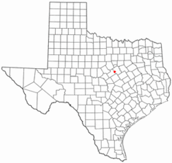Location of Cranfills Gap, Texas