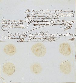 Urkunde protestantische Union