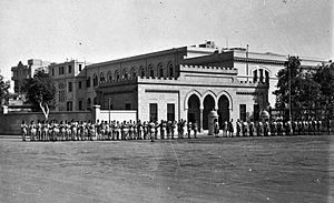 021 1941 - Changing of guard at King Faoud's Palace, Cairo, Egypt (by Tom Beazley)