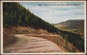 15169. Rising out of Ute pass. Pike's Peak Auto Highway (Colorado) (1924)..jpg