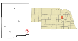 Location of St. Edward, Nebraska