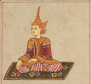 Burmese Depiction of an Ayutthaya King