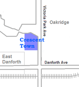 Position of Crescent Town