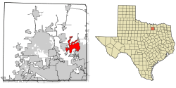 Location of Little Elm in Denton County, Texas