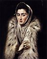 El Greco - A Lady in a Fur Wrap - WGA10450