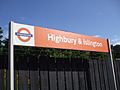 Highbury & Islington stn Overground signage