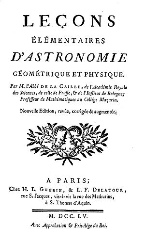 La Caille - Leçons elementaires d'astronomie géométrique et physique, 1755 - 1437831