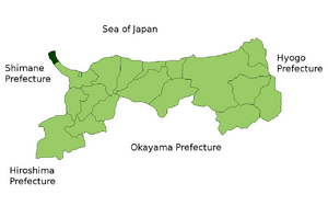 Location of Sakaiminato in Tottori