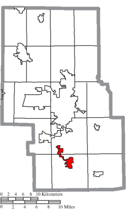 Location of Bellville in Richland County