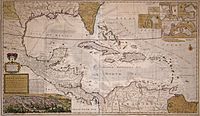 Moll Map of the West-Indies or the Islands of America in the North Sea c. 1715 UTA