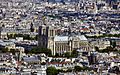 Notre dame view from Montparnasse Tower
