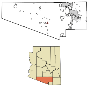 Location of Ali Molina in Pima County, Arizona.