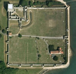 Portchester Castle - aerial image, Hampshire Data Portal