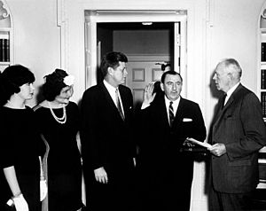 President John F. Kennedy Attends Swearing-In of Thomas D'Alesandro