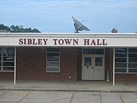 Sibley Town Hall at site of former Sibley High School
