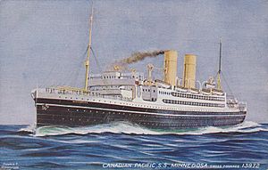 SS Minnedosa in 1921