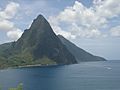 The Pitons at Soufriere Saint Lucia