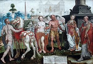 1561 v. Heemskerck Momus tadelt die Werke der Goetter