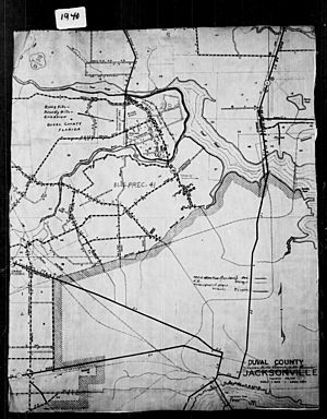 1940 Census Enumeration District Maps - Florida - Duval County - Riverview-River Hills-Beverly Hills - ED 16-29 - NARA - 5829642