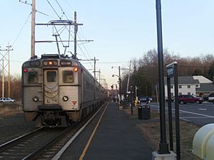 Commuter train to Manhattan