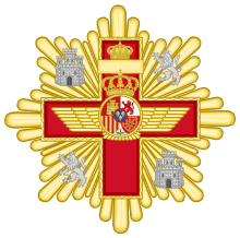 Grand Cross of the Aeronautical Merit (Spain) - Red Decoration.svg