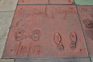 Impronte di Michael Douglas al TCL Chinese Theatre - Los Angeles - USA - agosto 2011