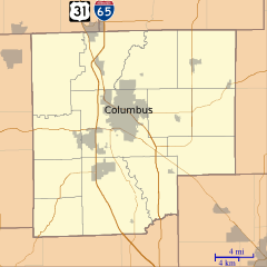 Mount Healthy, Indiana is located in Bartholomew County, Indiana