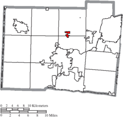 Location of Seven Mile in Butler County