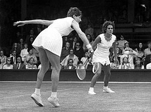 Margaret Court doubles Wimbledon 1971