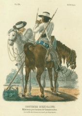 Miliciens provinciaux de Guazacualco by Claudio Linati 1828