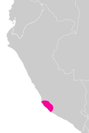 Map showing the extent of the Nazca culture
