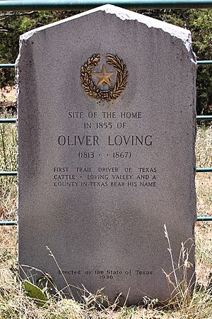 Oliver Loving Centennial Historical Marker