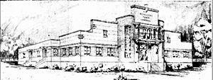 Sketch of proposed Redcliffe Council Chambers, 1940