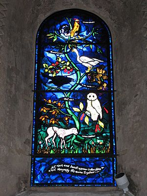 Stained glass window in the Church of St Mary the Virgin Iffley - geograph.org.uk - 765978