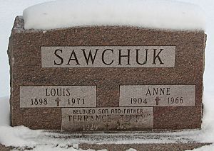 Tombstone of Terry Sawchuk