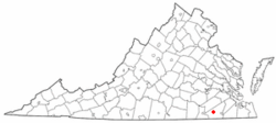 Location of Capronmap, Virginia