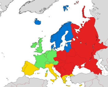 European sub-regions (according to EuroVoc, the thesaurus of the EU)
