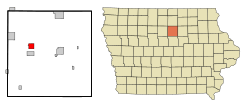 Location of Latimer, Iowa