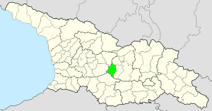 Location of Kaspi Municipality in Georgia