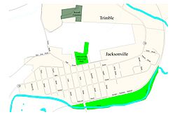 Street-level map of Jacksonville