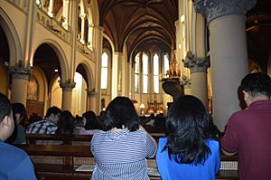 Jakarta Cathedral During Mass