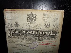 John Dewar & Sons ltd, vintage letter, 1926, great wording, ..we, of course, give this information in confidence and without responsibility