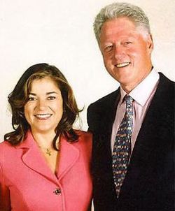 Loretta Sanchez with Bill Clinton